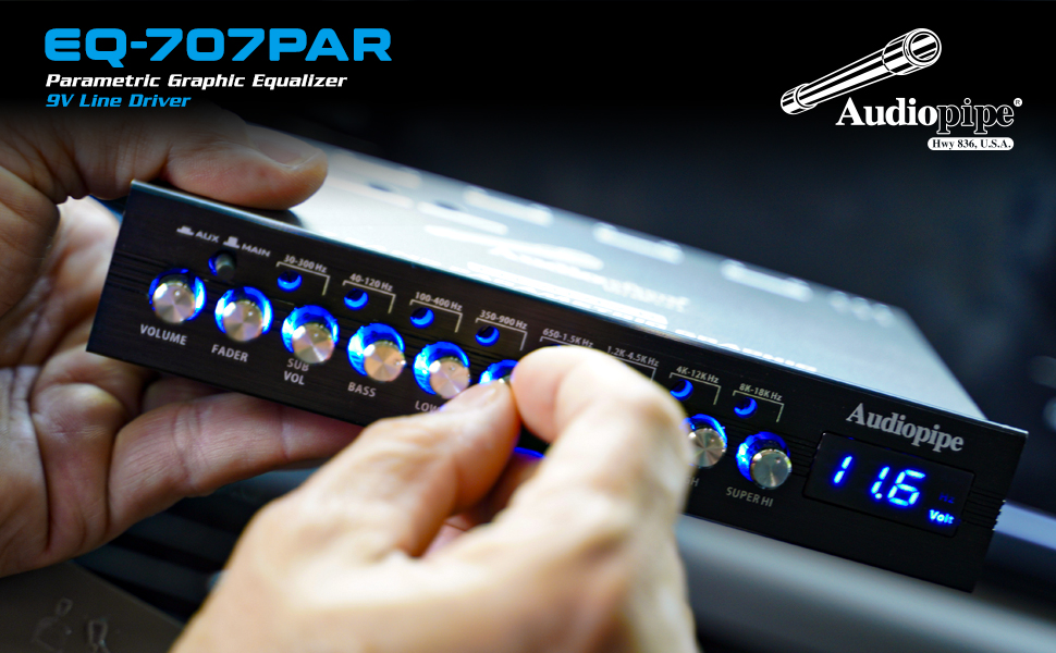 ミュージック yuturaer Amazon.com: Audiopipe 7 Band Parametric Graphic Equalizer