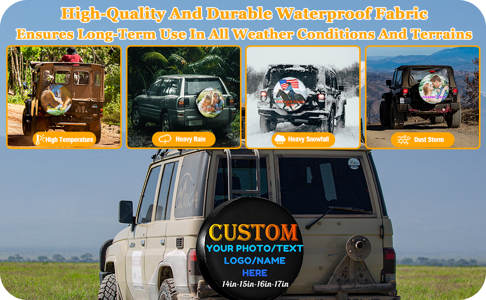 Custom Spare Tire Cover Personalized Tire Cover Customize