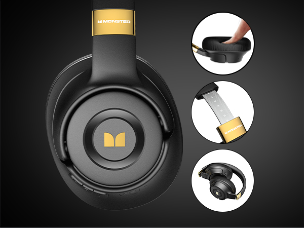 希少品:Monster Persona Anc ノイズキャンセリングヘッドホン Amazon.com: Monster Persona SE ANC Active Noise Cancelling