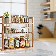 Kitchen wood shelf
