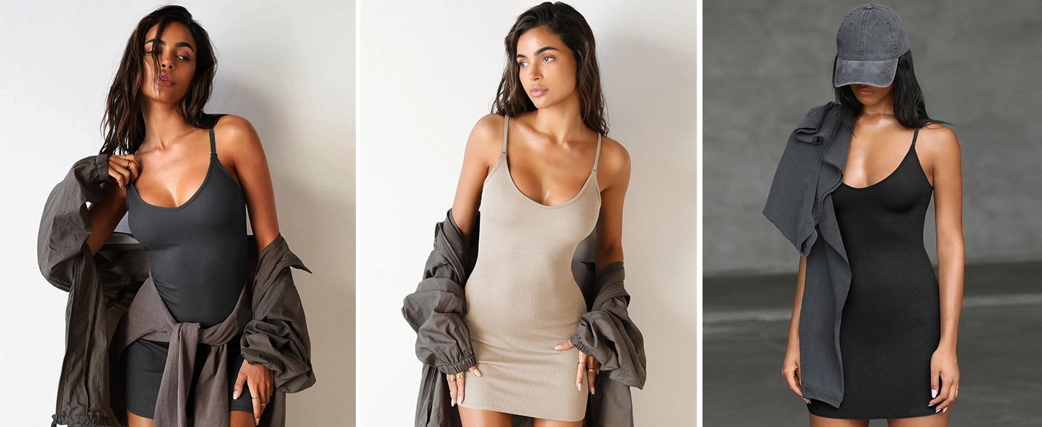 Shapewear dresses to wear over the body