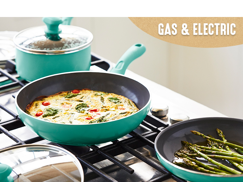 GreenLife Soft Grip Diamond Healthy Ceramic Nonstick, 2QT