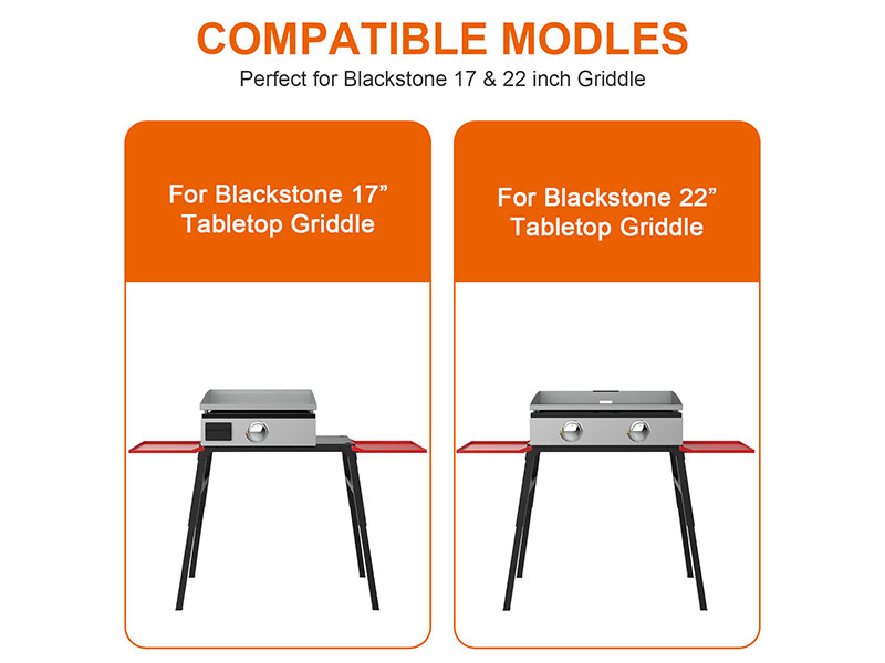 Adjustable Griddle Stand for Blackstone 17" or 22" Table Top Griddle