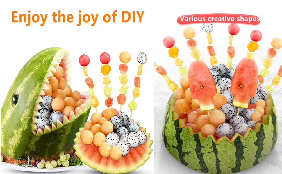 Upgraded Melon Baller Scoop Set, Professional 4 In 1