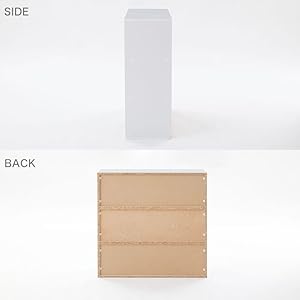 【オシャレ】ラックキャビネット ホワイト マーブル模様 幅78.5cm Amazon｜LOWYA ロウヤ本棚 収納棚 扉付き キャビネット