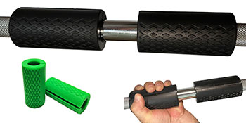Dumbbell Handle Grips, Silicone Rubber Barbell Grips for Weight Lifting Cable Attachments
