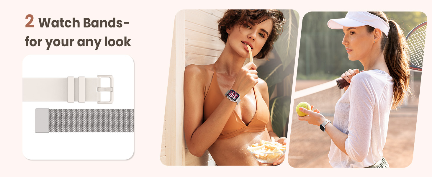 2 Watch Bands for Your Beautiful Smart Watch