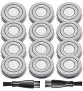 12 Pack Pitbull Shaver Replacement Blade for Skull Shaver Replacement Heads Pitbull Gold/Silver R...