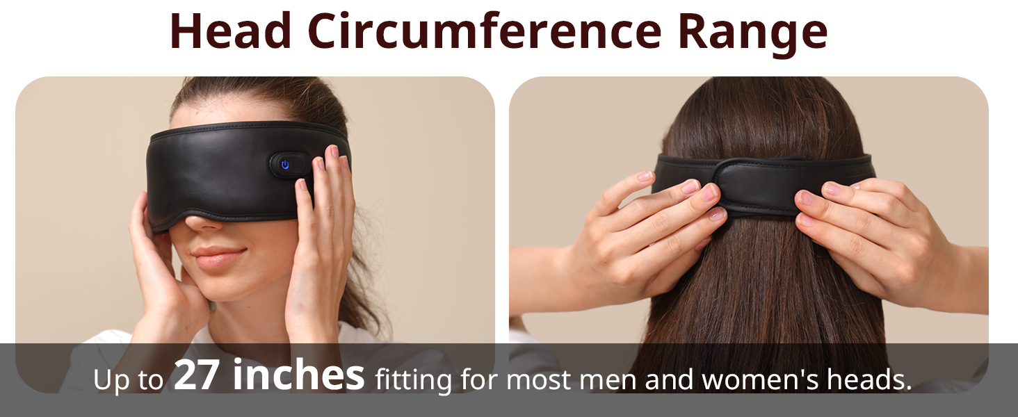 3Mode Travel Eye Mask for Sleeping with Vibration, 100