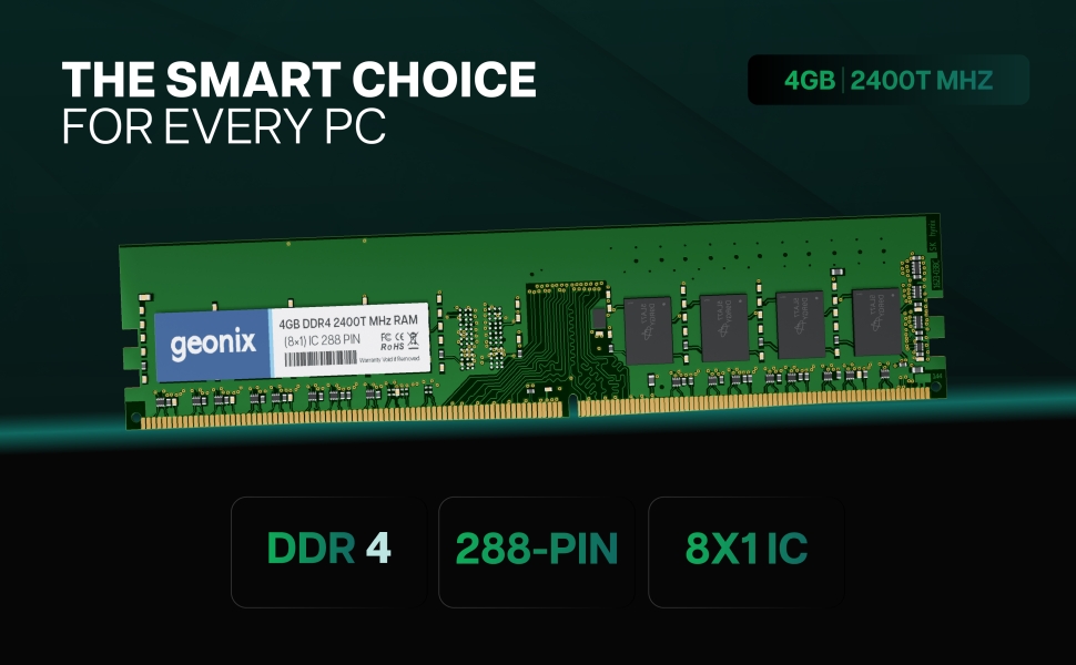 Geonix Desktop Ram 4Gb DDR4 2400