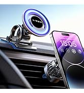 LISEN 2-in-1 for MagSafe Car Mount Vent/Dashboard Magnetic Phone Holder Car Mount Hands-Free iPho...