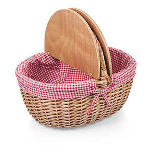 picnic basket, wicker basket, picnic, basket