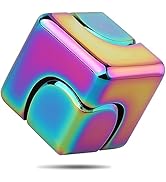 Infinity Fidget Cube Spinner Toy for Kids Adults, Metal Fidget Puzzle Block Figner Gyro, Cool Min...