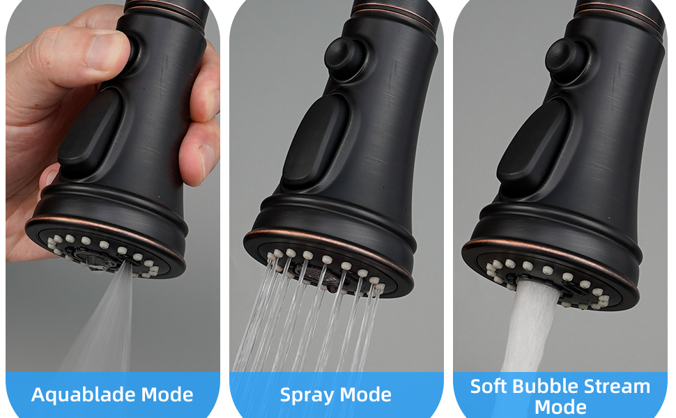 Hibbent Kitchen Faucet Head Replacement, Pull Down Faucet