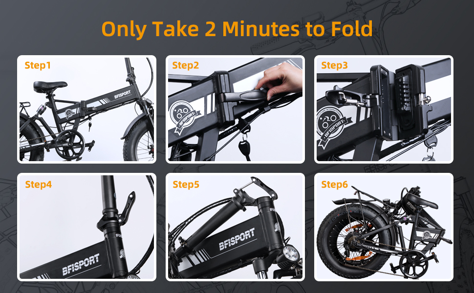 BFISPORT Electric Bike, 20" Ebike for Adults 750W Motor