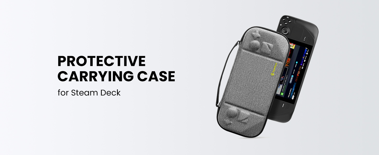 tomtoc Carrying Case Compatible with Steam Deck, Protective case, Hard Portable Travel Carrying