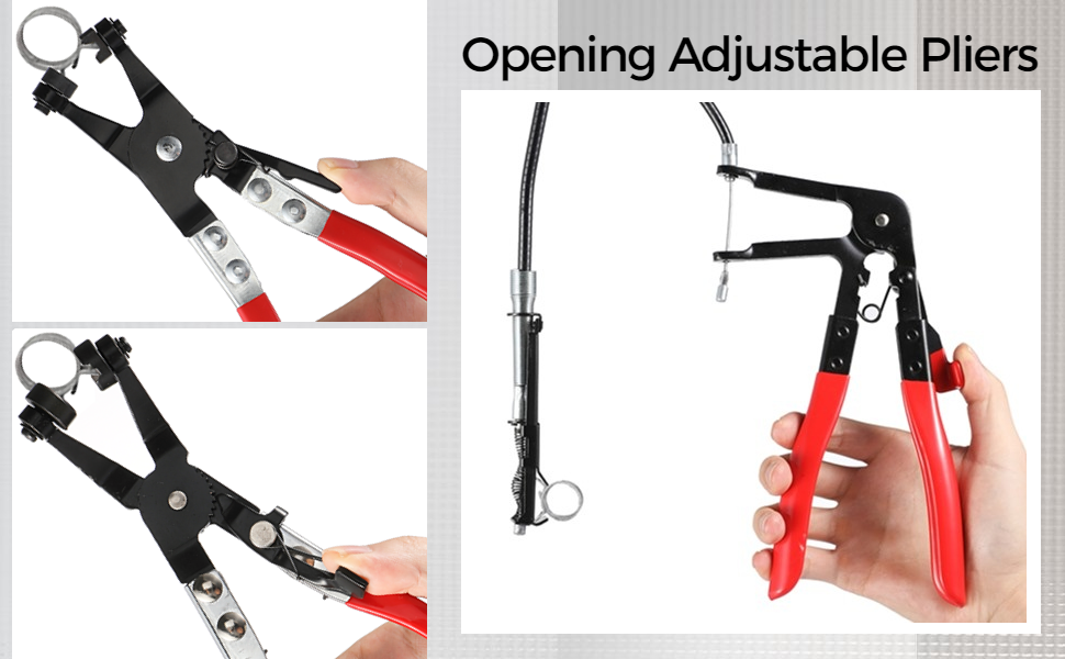 3 Pack Vise Grips Locking Pliers, Hose Clamp Pliers,Remover Kit with