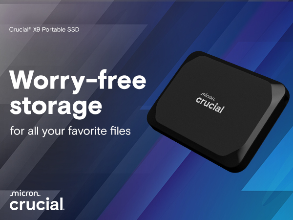 Amazon.com: Crucial X9 4TB Portable SSD, Up to 1050MB/s, USB