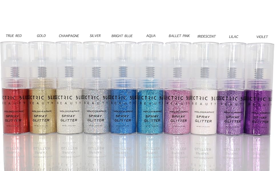 Electric Bliss Beauty Body Glitter Spray