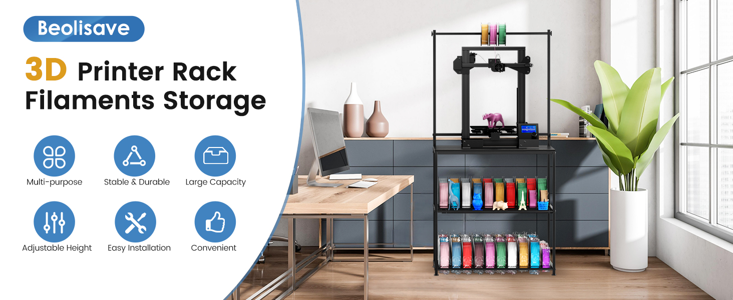 3d printer filament storage rack