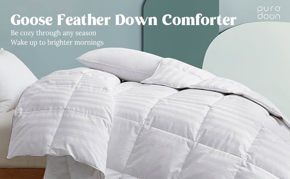 puredown® Goose Feather Down Comforter King Size All