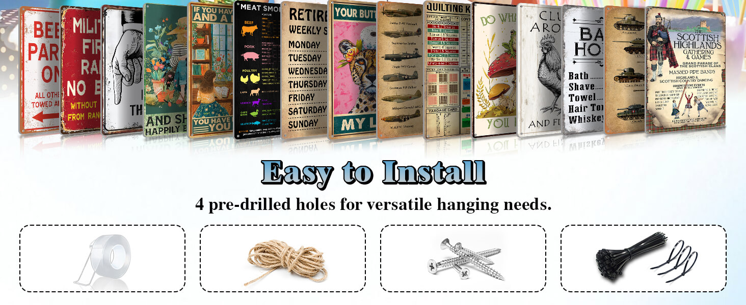 vintage airplane metal tin sign