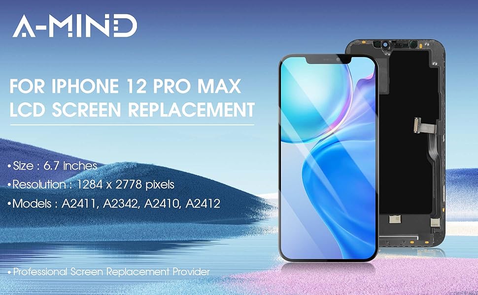 iPhone 12 Pro Max 256GB 新しいディスプレイ Amazon.com: for iPhone 12 PRO MAX LCD Screen Replacement,for