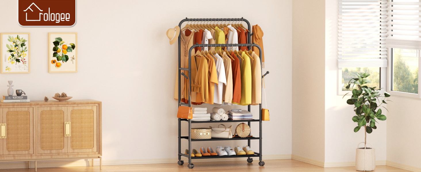 rolling rack for clothes