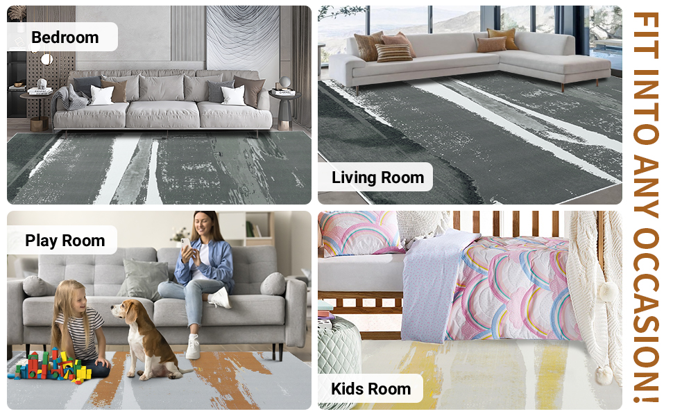 HOMBYS 10x14 ft Abstract Area Rug for Living Room and Bedroom | Large Boho Home Decor Carpet with Non-Slip Backing | Mac 9f1e90cc D160 4dd9 9b45 483b8c0d1752. CR0,0,970,600 PT0 SX970 V1