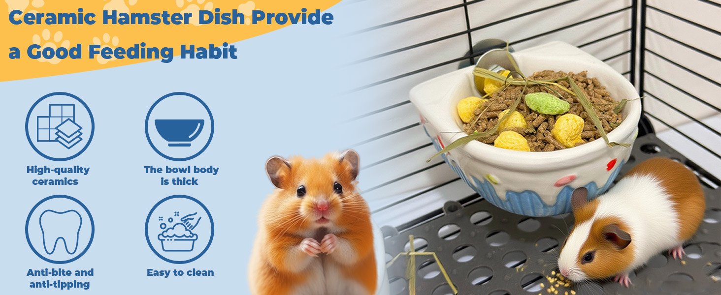 ceramic food bowl for hamsters