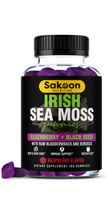 Sea Moss Elderberry Black Seed Oil Gummies