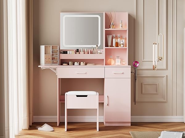 ドレッサー♡ 楽天市場】女優ドレッサー スツール付き【PiPi】ピピ(ドレッサー