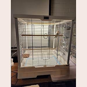Amazon | 鳥かごスマートな電子 温度と湿度の表示*夜間照明付き