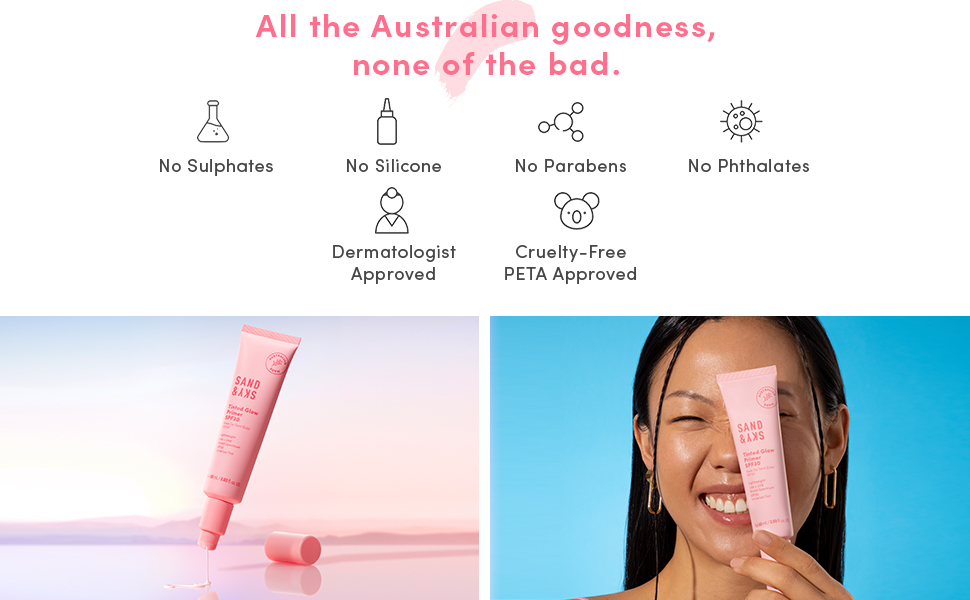 No sulphates, silicone, parabens, phthalates, dermatologist approved, cruelty free