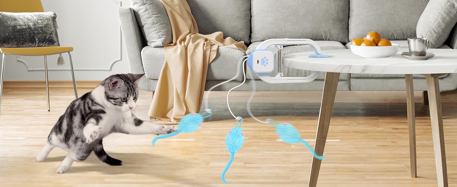 Upgraded Smart Interactive Cat Toy with Remote Control