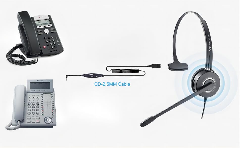 Amazon.com: QD Headset with 3.5mm Jack&USB-C Adapter for PC