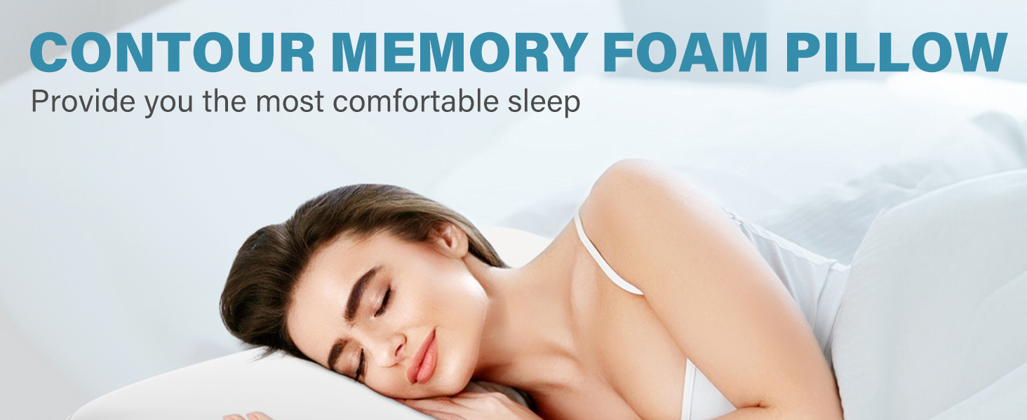 Memory Foam Bed Pillow for Pressure Relief
