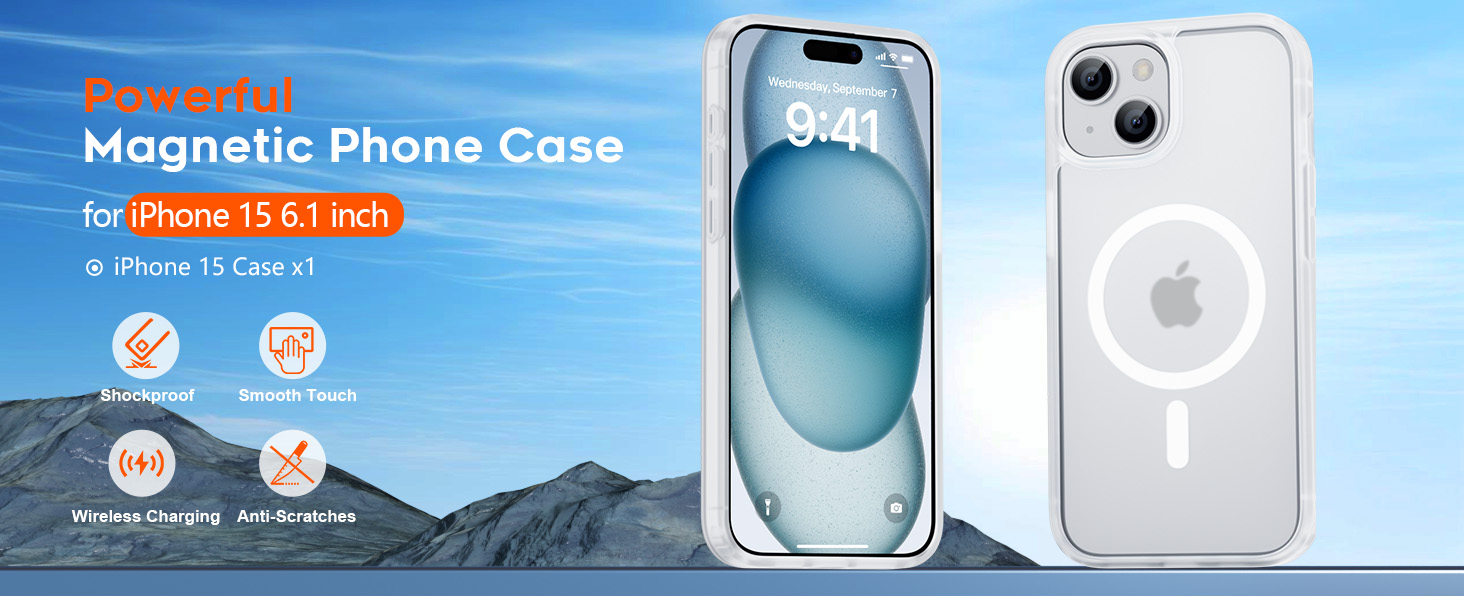 zapica for iPhone 15 Case, with