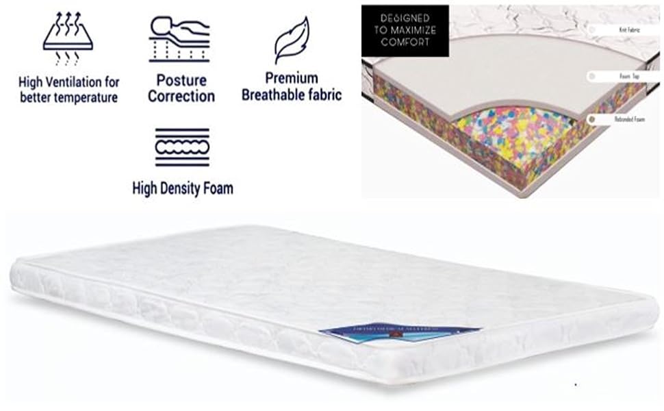 Wooden Steel Single Bed with Medicated Mattress