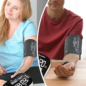 Blood pressure monitor large cuff