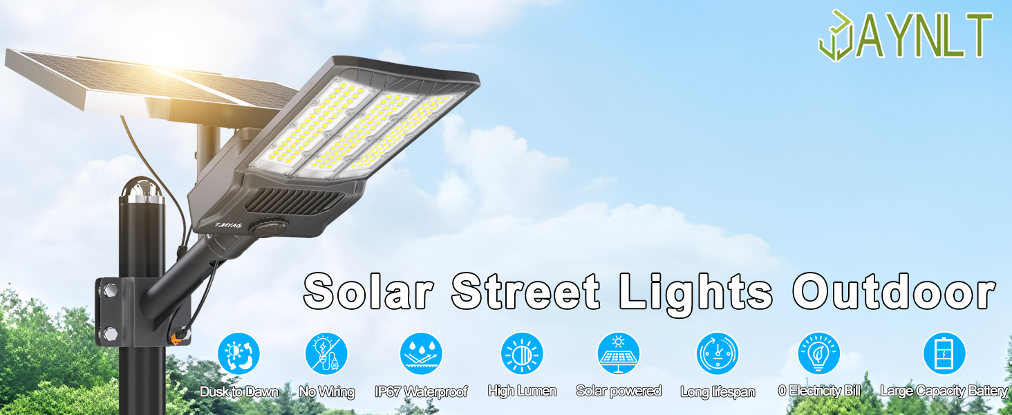 solar street lights outdoor