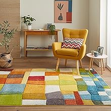 Viva VIV102 Geometric Rug by Concept Looms in Multi