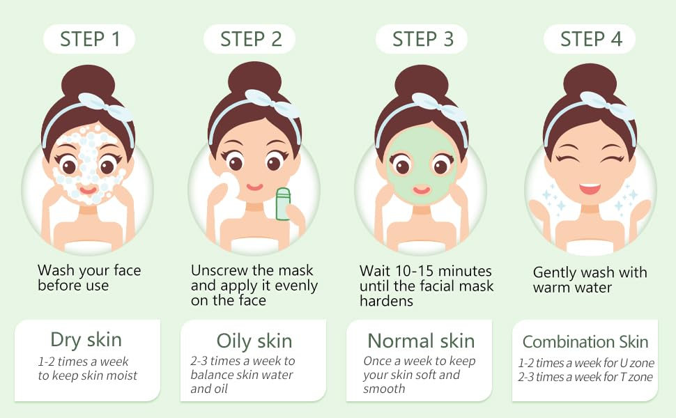 2PCS Green Tea Mask Stick Poreless Deep Cleanse Mask Stick Blackhead