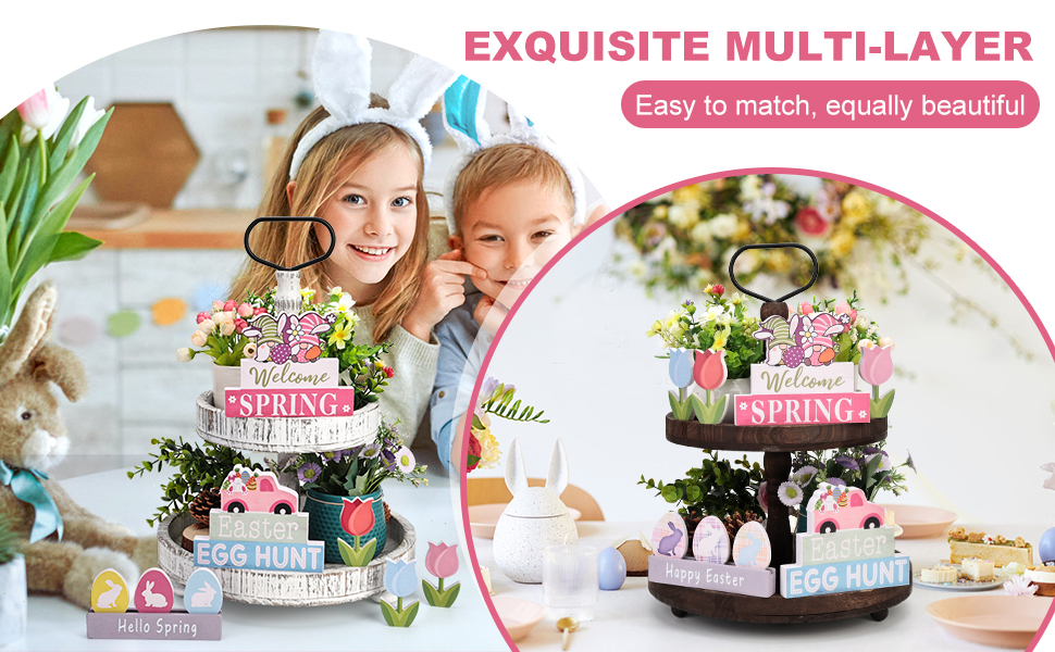 FARMHOUSE TIERED TRAY DECOR SET: