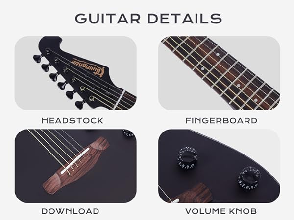 Amazon.com: Bullfighter Silent Guitar Nylon 6 String Travel