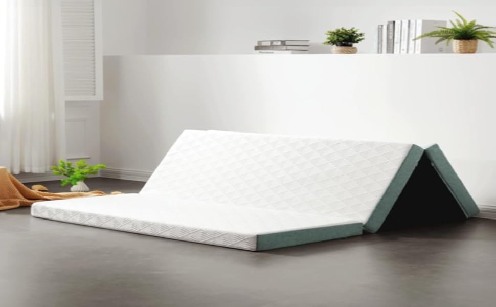 Medicated Tri Fold Single Foldable Mattress Fabric Quilted