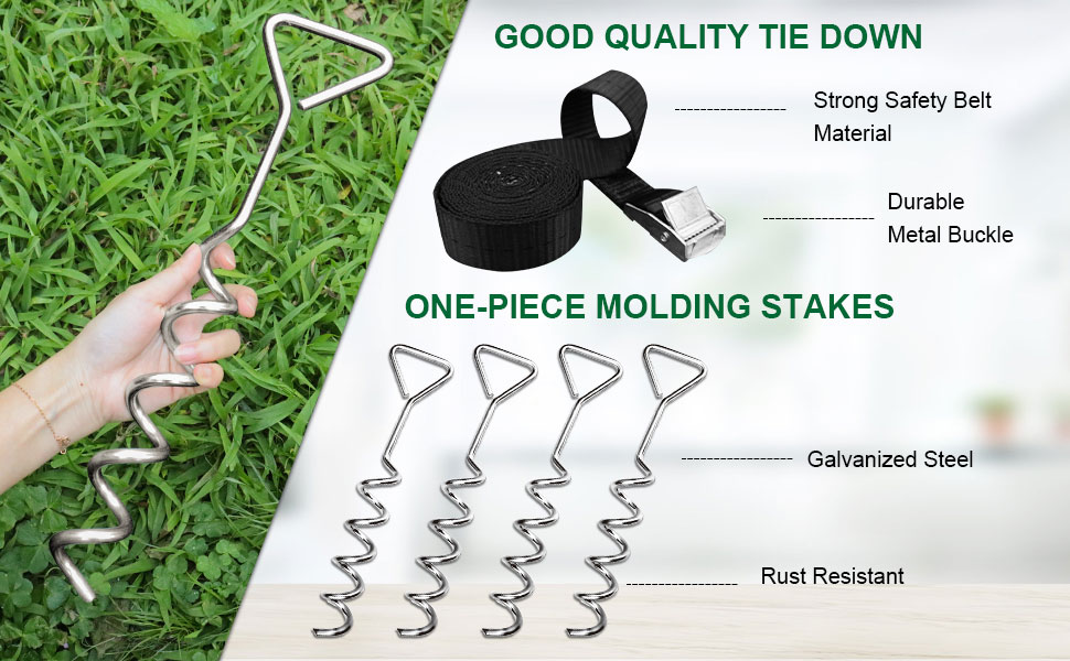 trampoline stakes