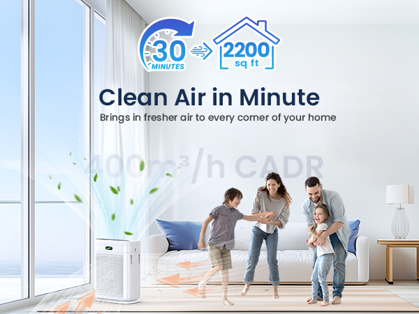 clean air in minute