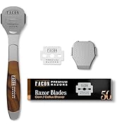 Facón Professional Callus Shaver Remover with 50 Blades, Pedicure Razor for Feet & Hands, Foot Ra...