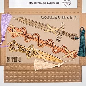Warrior bookmark packaging 